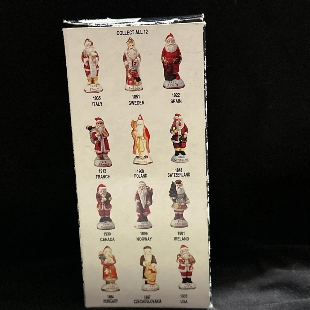 Vtg‎ Santa Claus Christmas 1897 Czechoslovakia Hand Painted Ornament Figure